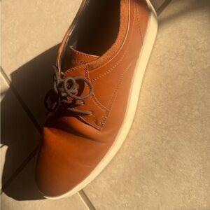 Calvin Klein Men's Tan Leather Oxfords